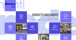Desktop Screenshot of benedettiarredamenti.eu